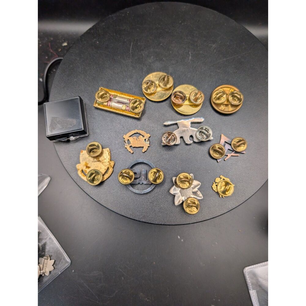Vintage US Military Insignia Lot •  12‑Piece Set